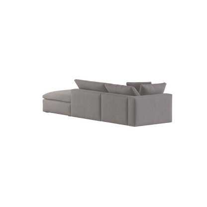 Ari modulares Ecksofa mit Sitzhocker