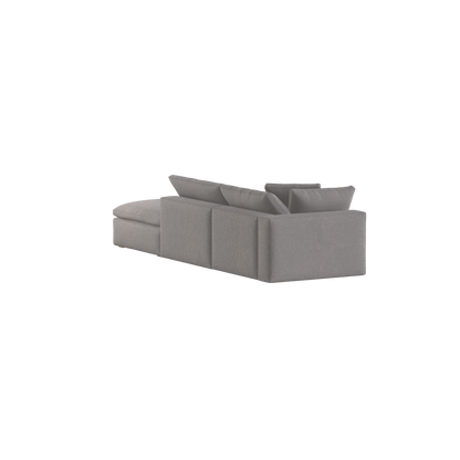 Ari modulares Ecksofa mit Sitzhocker