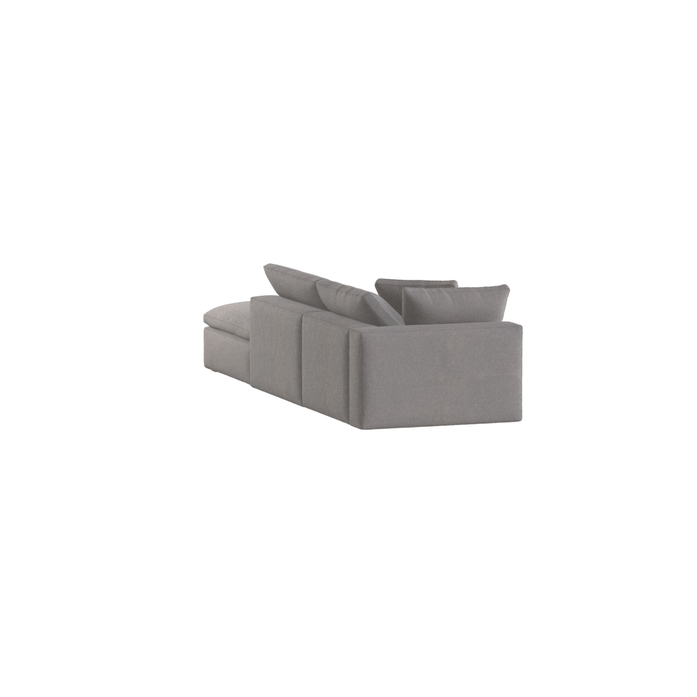 Ari modulares Ecksofa mit Sitzhocker