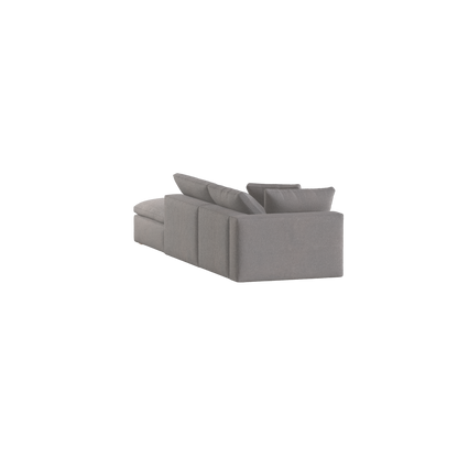 Ari modulares Ecksofa mit Sitzhocker