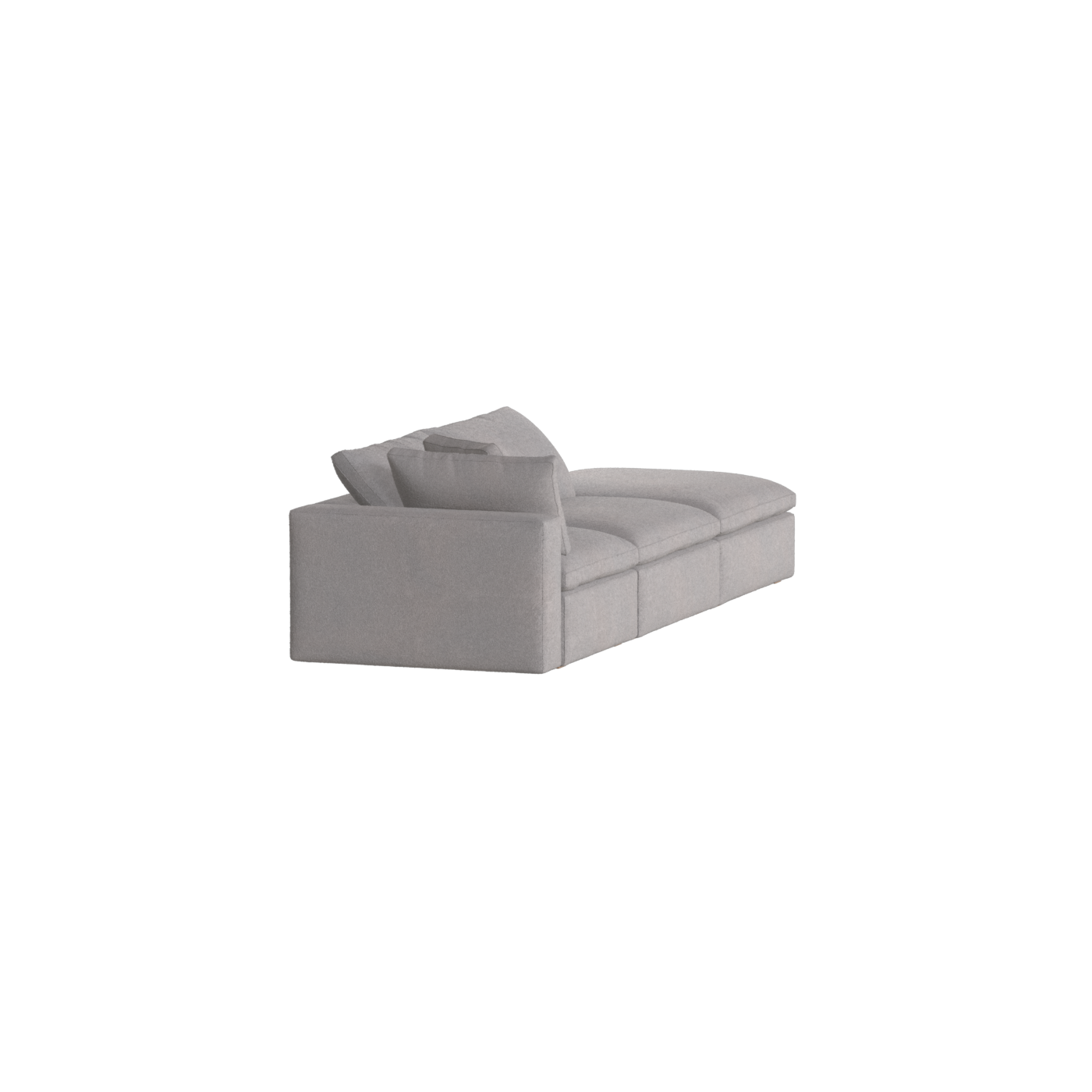 Ari modulares Ecksofa mit Sitzhocker