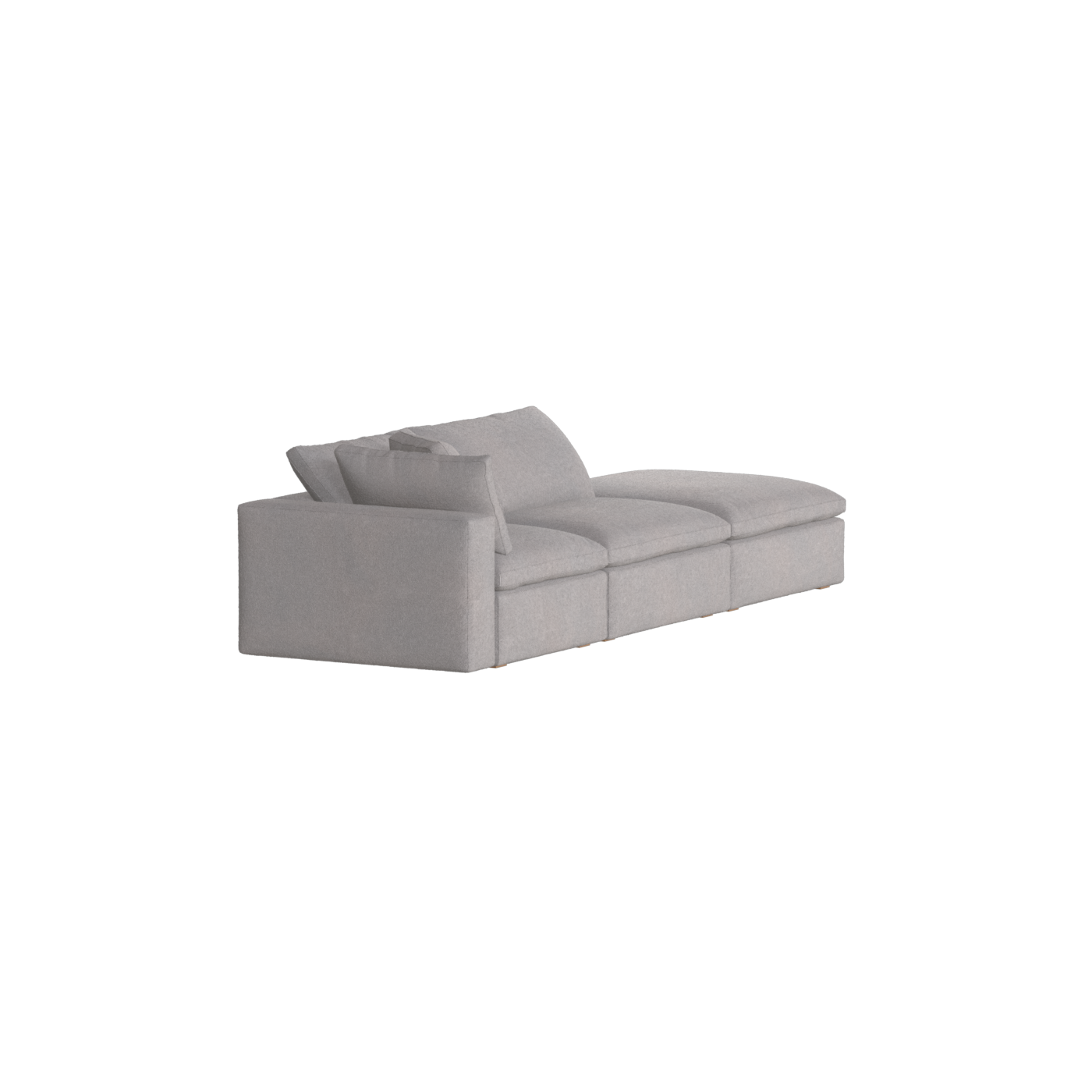 Ari modulares Ecksofa mit Sitzhocker