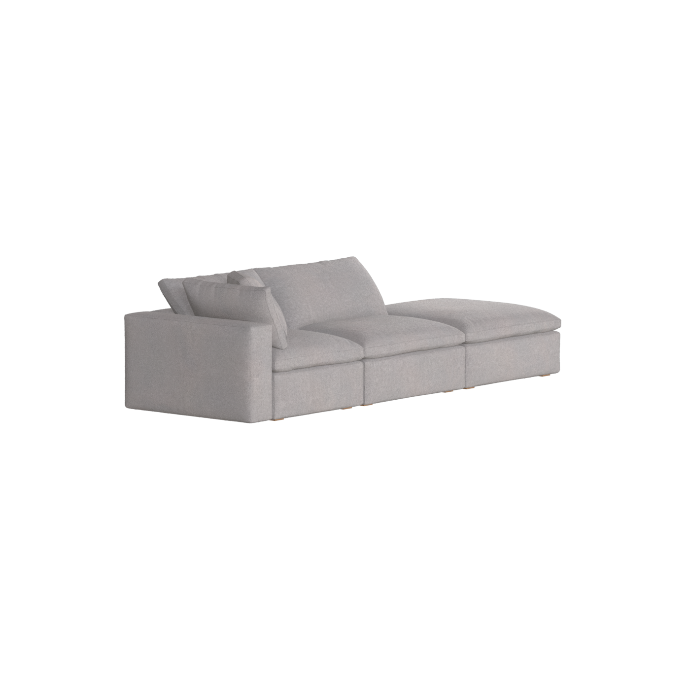 Ari modulares Ecksofa mit Sitzhocker