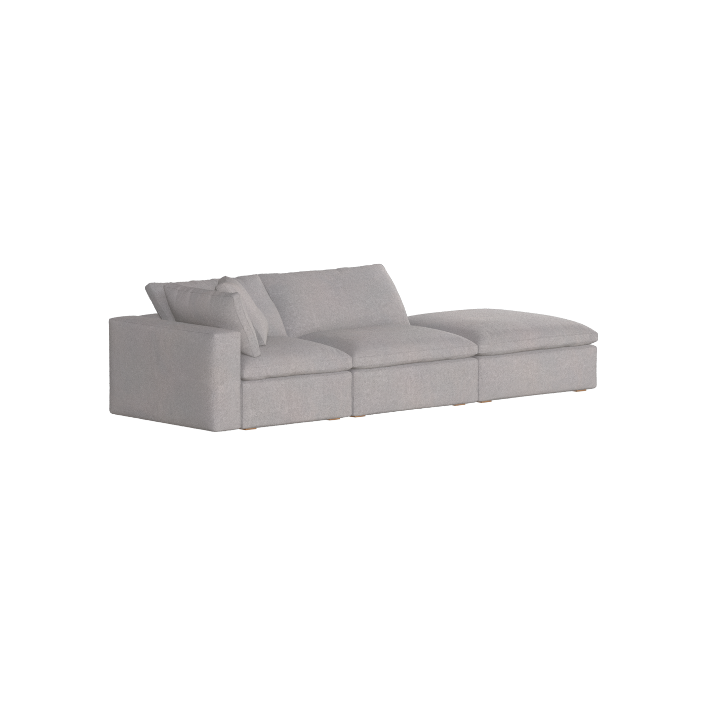 Ari modulares Ecksofa mit Sitzhocker