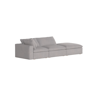 Ari modulares Ecksofa mit Sitzhocker
