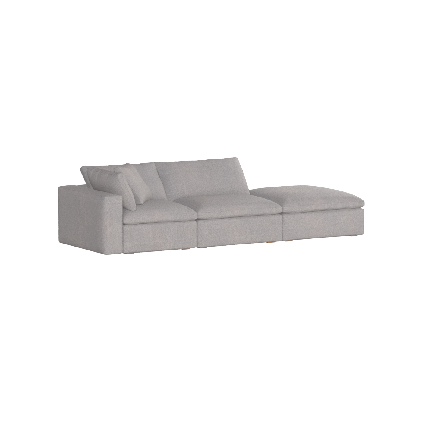Ari modulares Ecksofa mit Sitzhocker