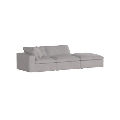 Ari modulares Ecksofa mit Sitzhocker