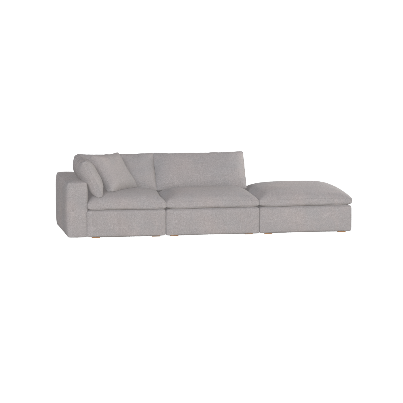 Ari modulares Ecksofa mit Sitzhocker