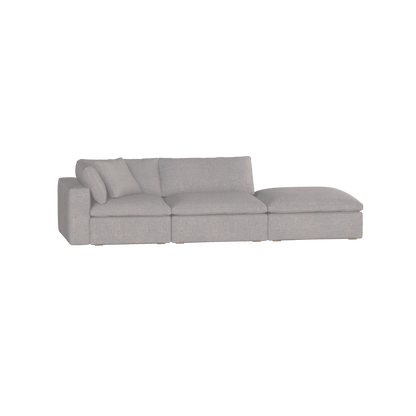 Ari modulares Ecksofa mit Sitzhocker