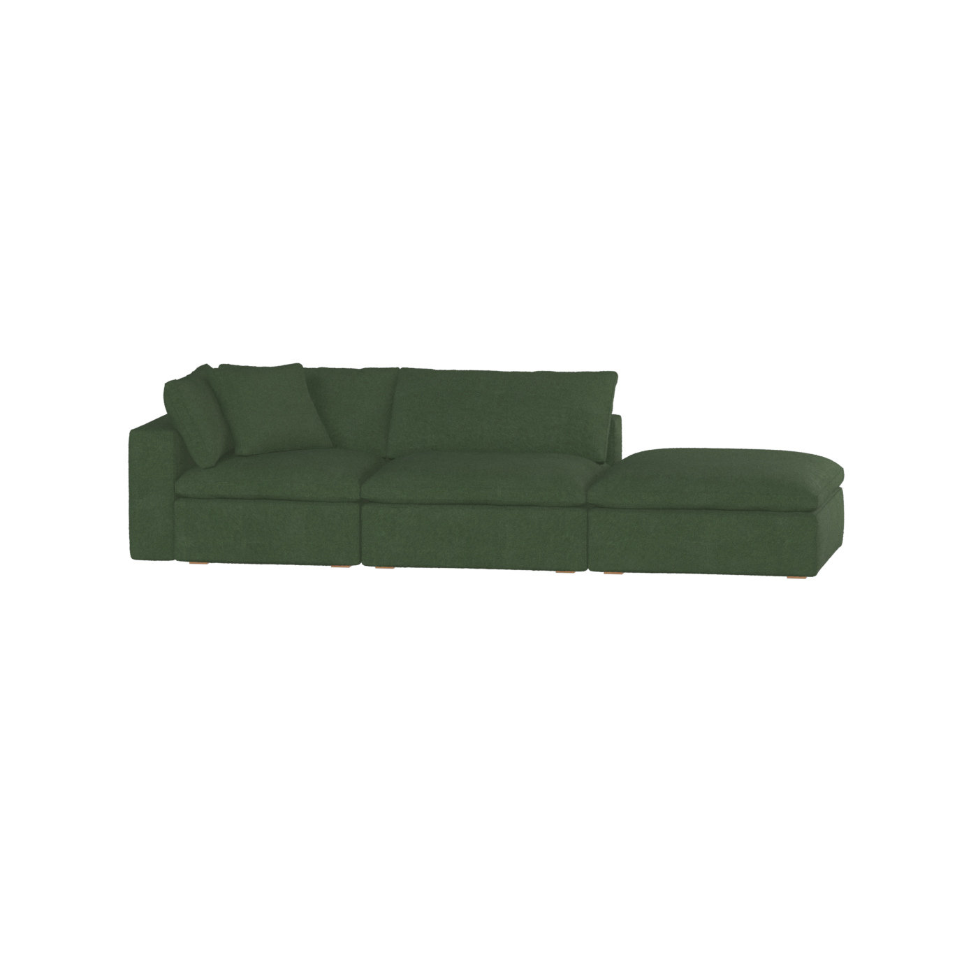 Ari modulares Ecksofa mit Sitzhocker