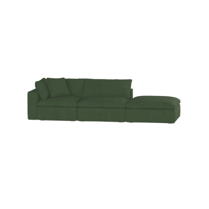 Ari modulares Ecksofa mit Sitzhocker