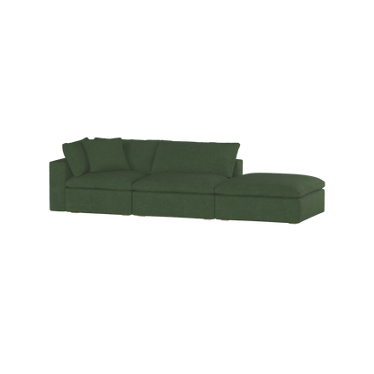 Ari modulares Ecksofa mit Sitzhocker