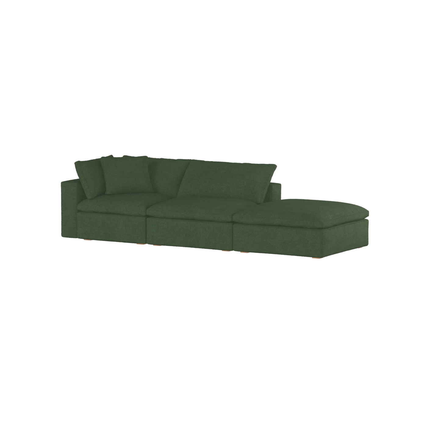 Ari modulares Ecksofa mit Sitzhocker