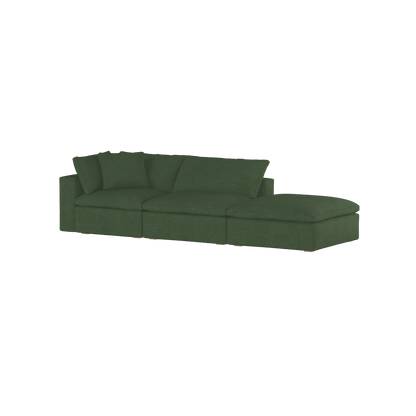 Ari modulares Ecksofa mit Sitzhocker