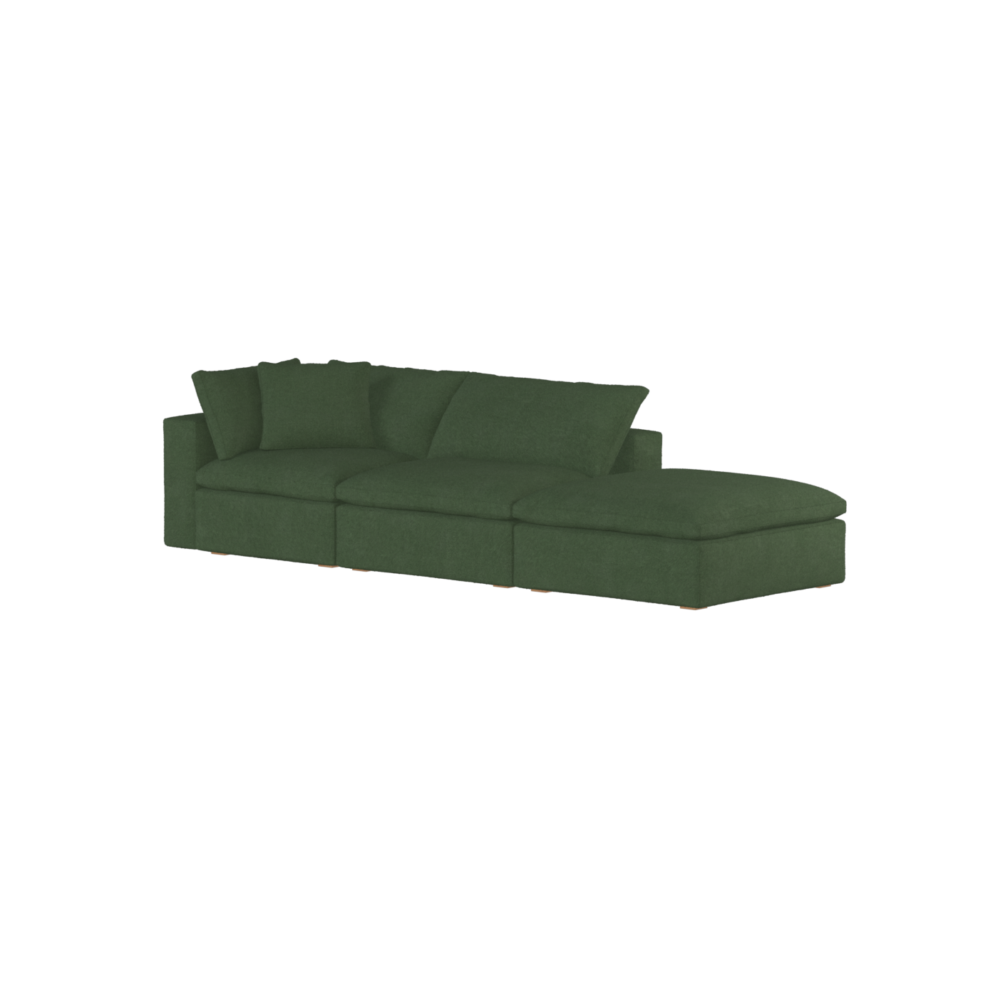 Ari modulares Ecksofa mit Sitzhocker