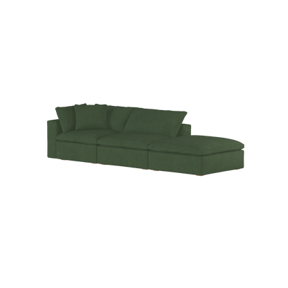Ari modulares Ecksofa mit Sitzhocker