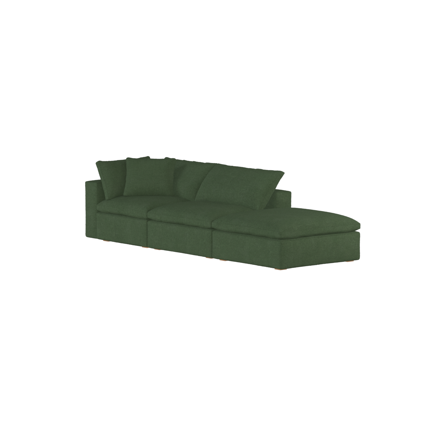 Ari modulares Ecksofa mit Sitzhocker