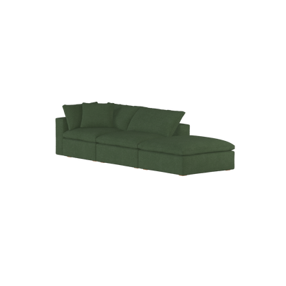 Ari modulares Ecksofa mit Sitzhocker