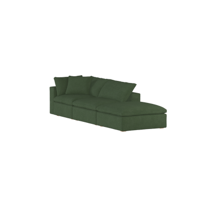 Ari modulares Ecksofa mit Sitzhocker