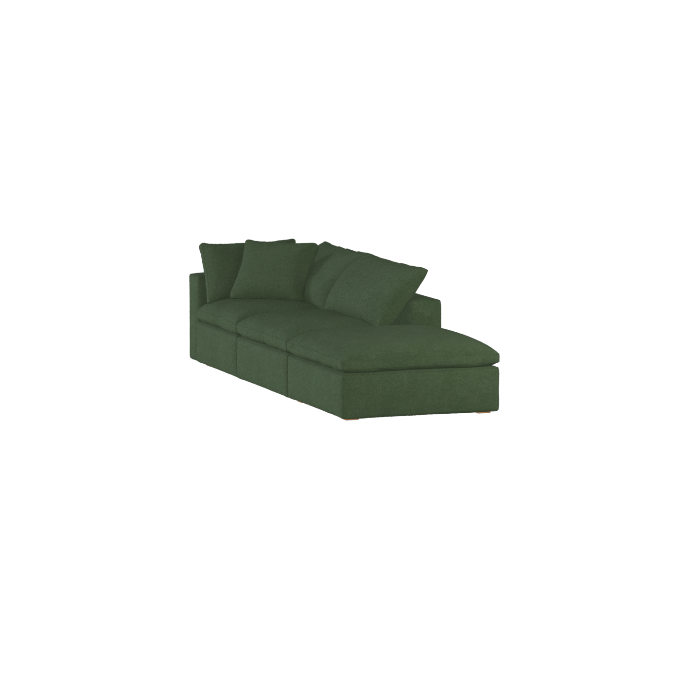 Ari modulares Ecksofa mit Sitzhocker
