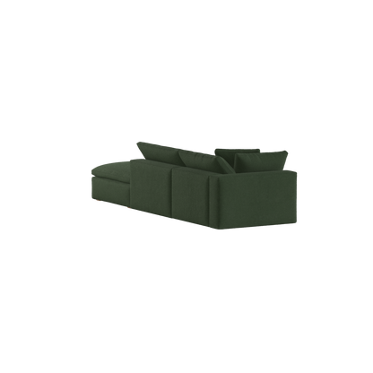 Ari modulares Ecksofa mit Sitzhocker
