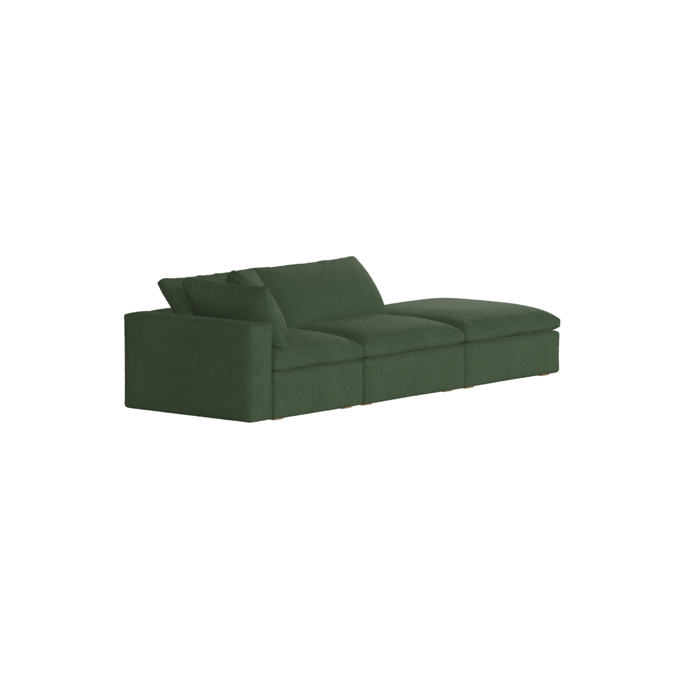 Ari modulares Ecksofa mit Sitzhocker