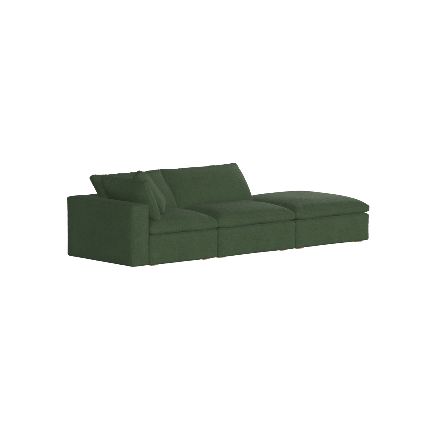 Ari modulares Ecksofa mit Sitzhocker