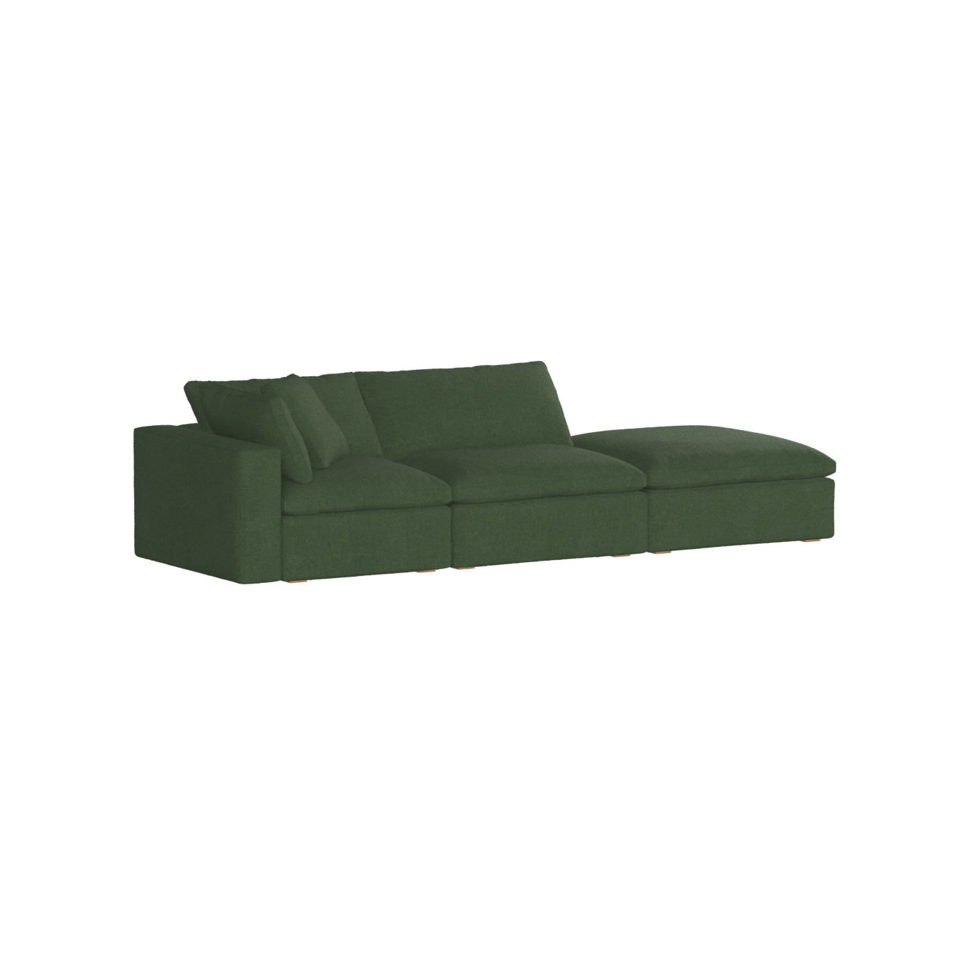 Ari modulares Ecksofa mit Sitzhocker