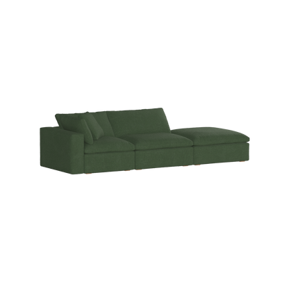 Ari modulares Ecksofa mit Sitzhocker