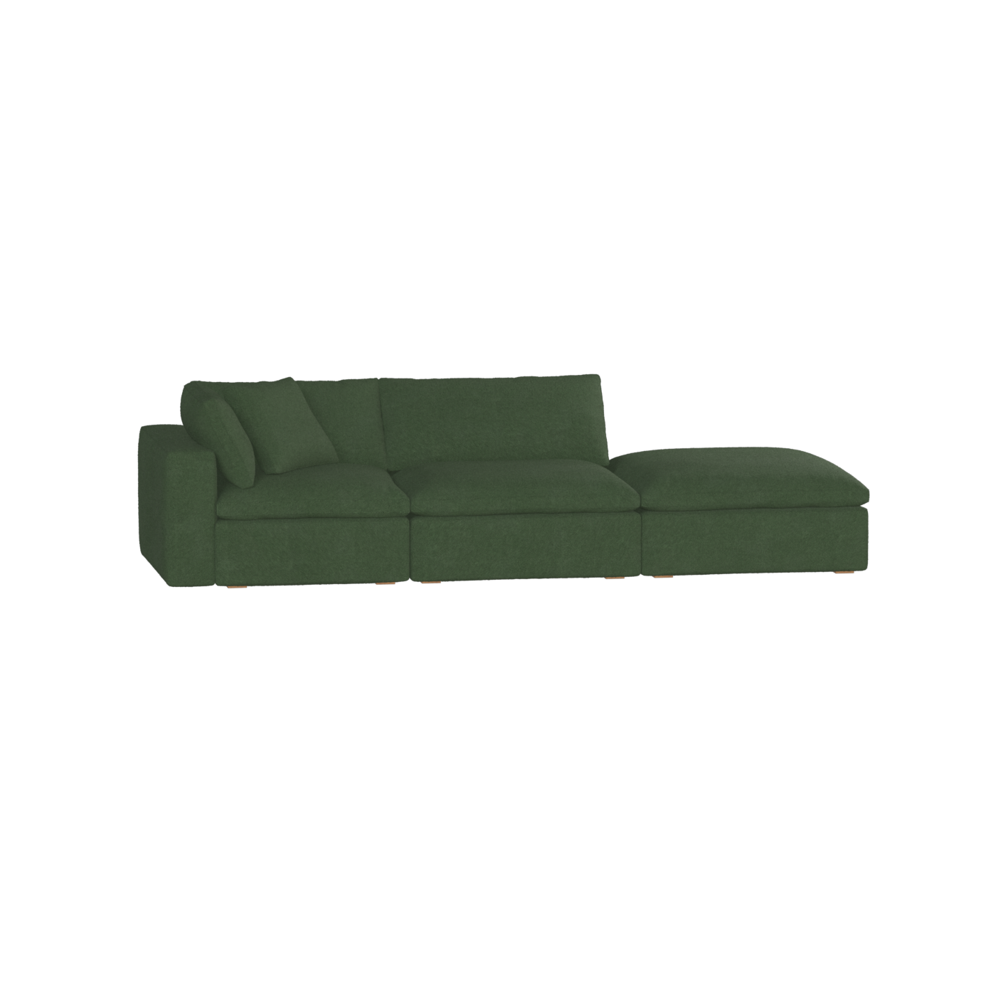 Ari modulares Ecksofa mit Sitzhocker