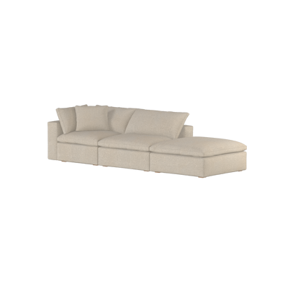 Ari modulares Ecksofa mit Sitzhocker