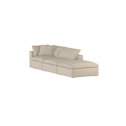 Ari modulares Ecksofa mit Sitzhocker