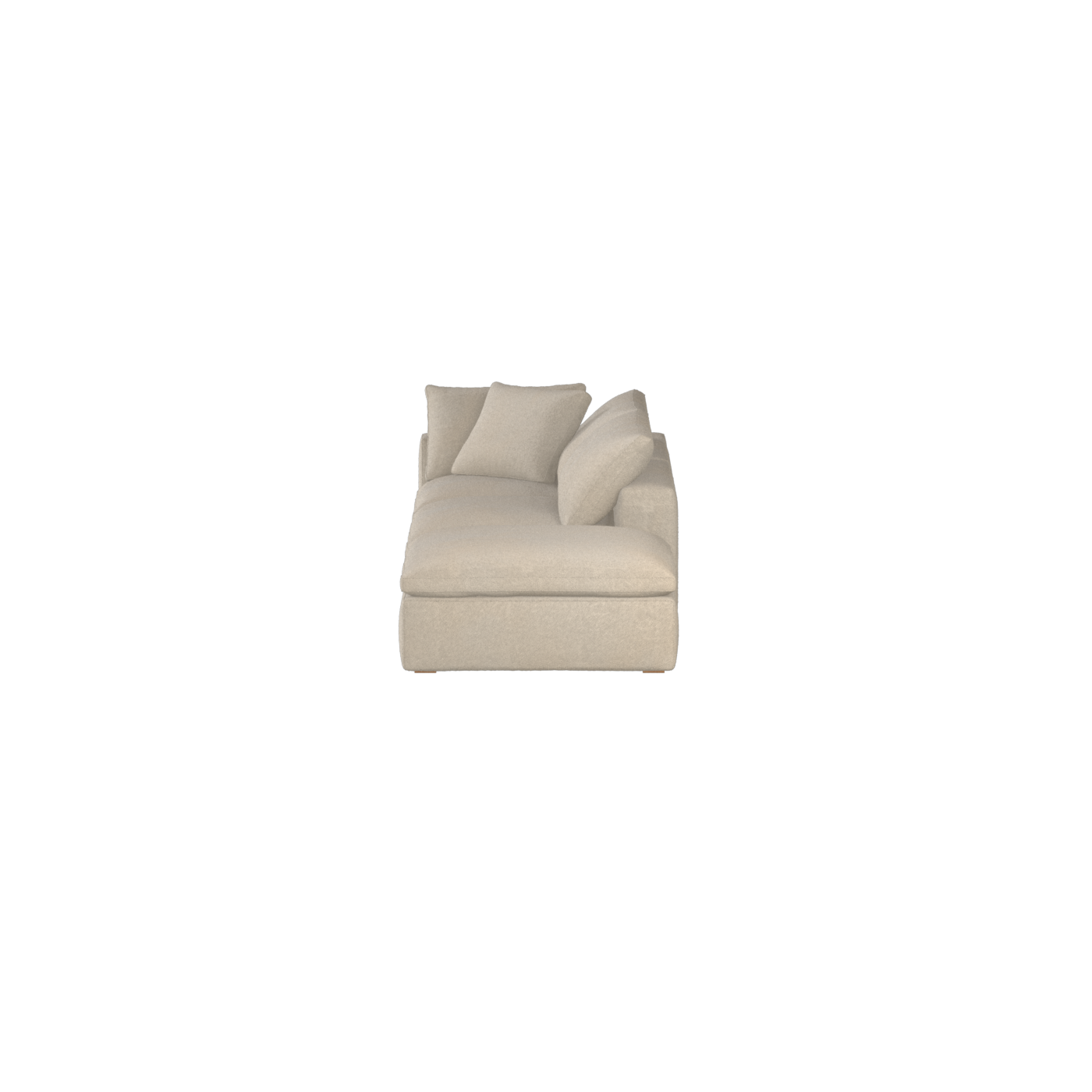 Ari modulares Ecksofa mit Sitzhocker