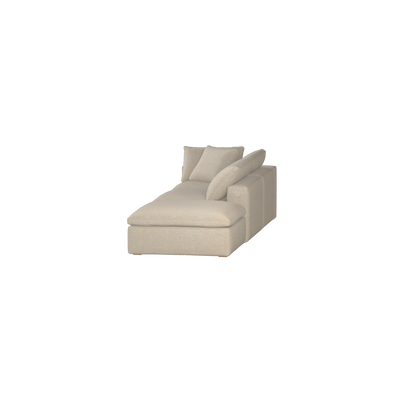 Ari modulares Ecksofa mit Sitzhocker