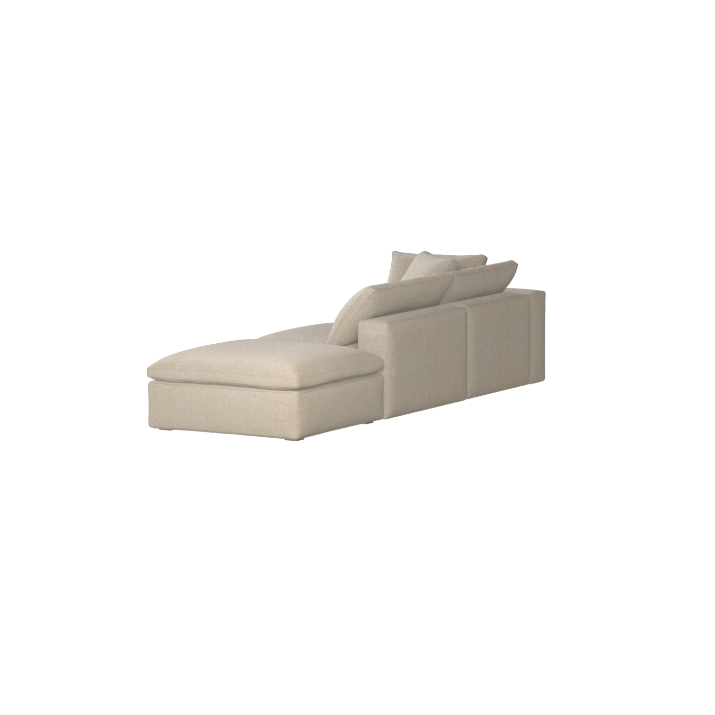 Ari modulares Ecksofa mit Sitzhocker