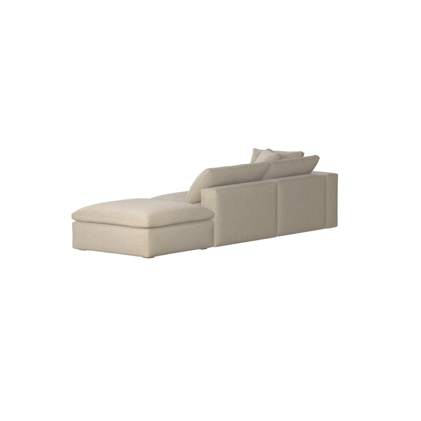 Ari modulares Ecksofa mit Sitzhocker