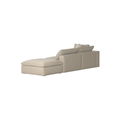 Ari modulares Ecksofa mit Sitzhocker