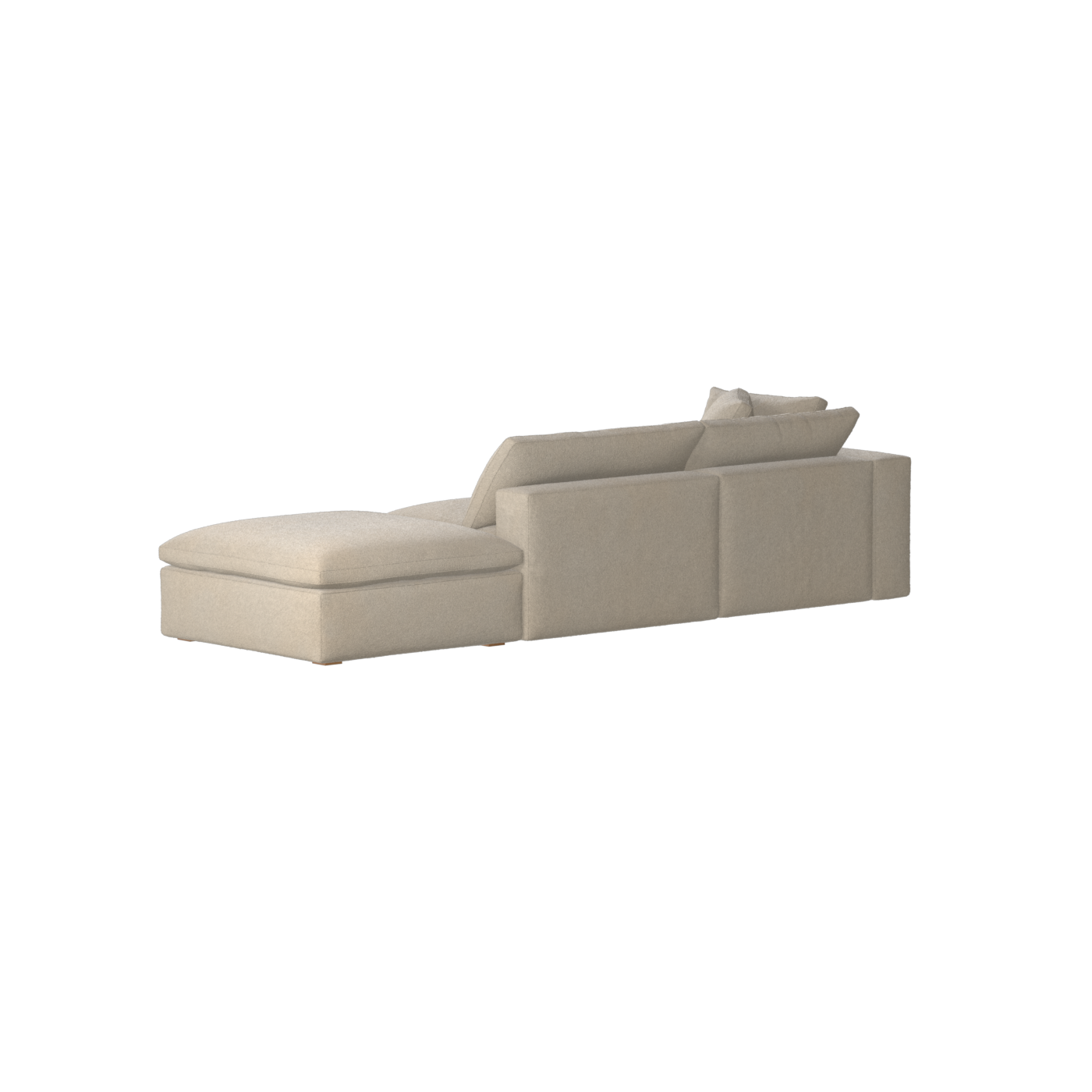 Ari modulares Ecksofa mit Sitzhocker