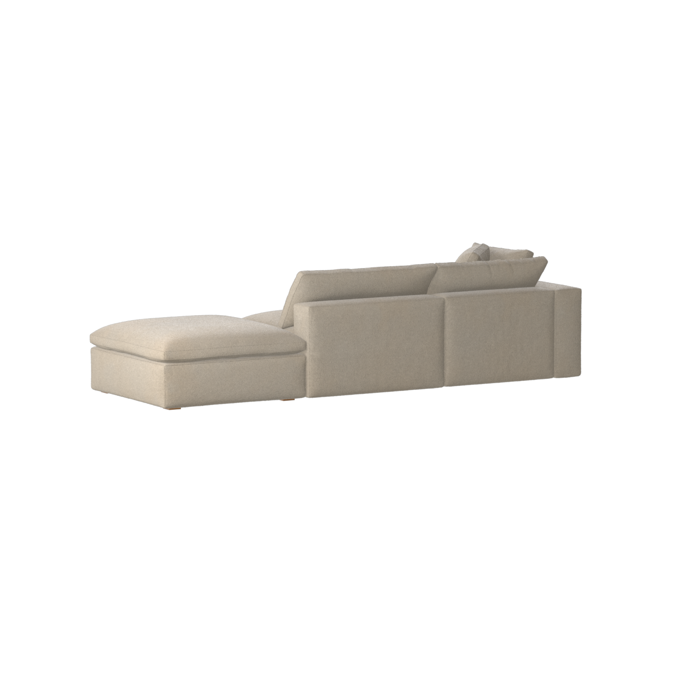 Ari modulares Ecksofa mit Sitzhocker