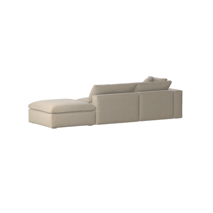 Ari modulares Ecksofa mit Sitzhocker
