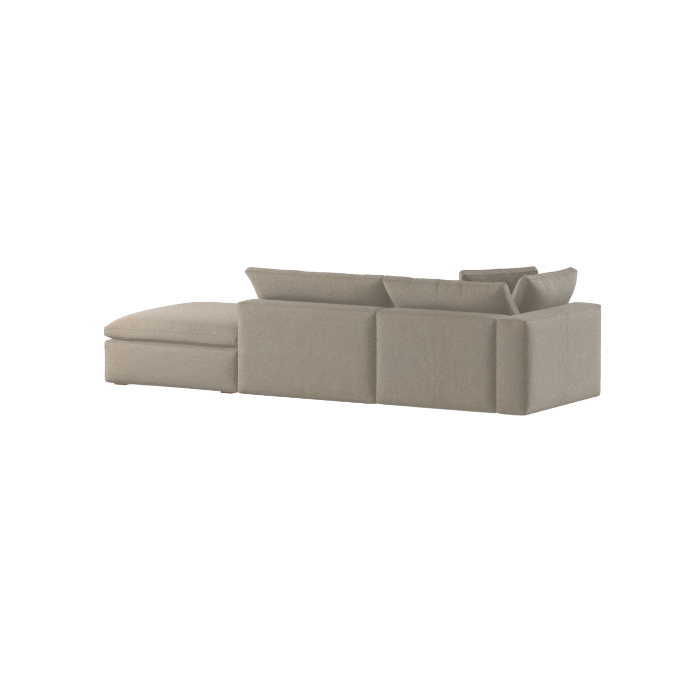 Ari modulares Ecksofa mit Sitzhocker
