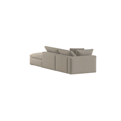 Ari modulares Ecksofa mit Sitzhocker