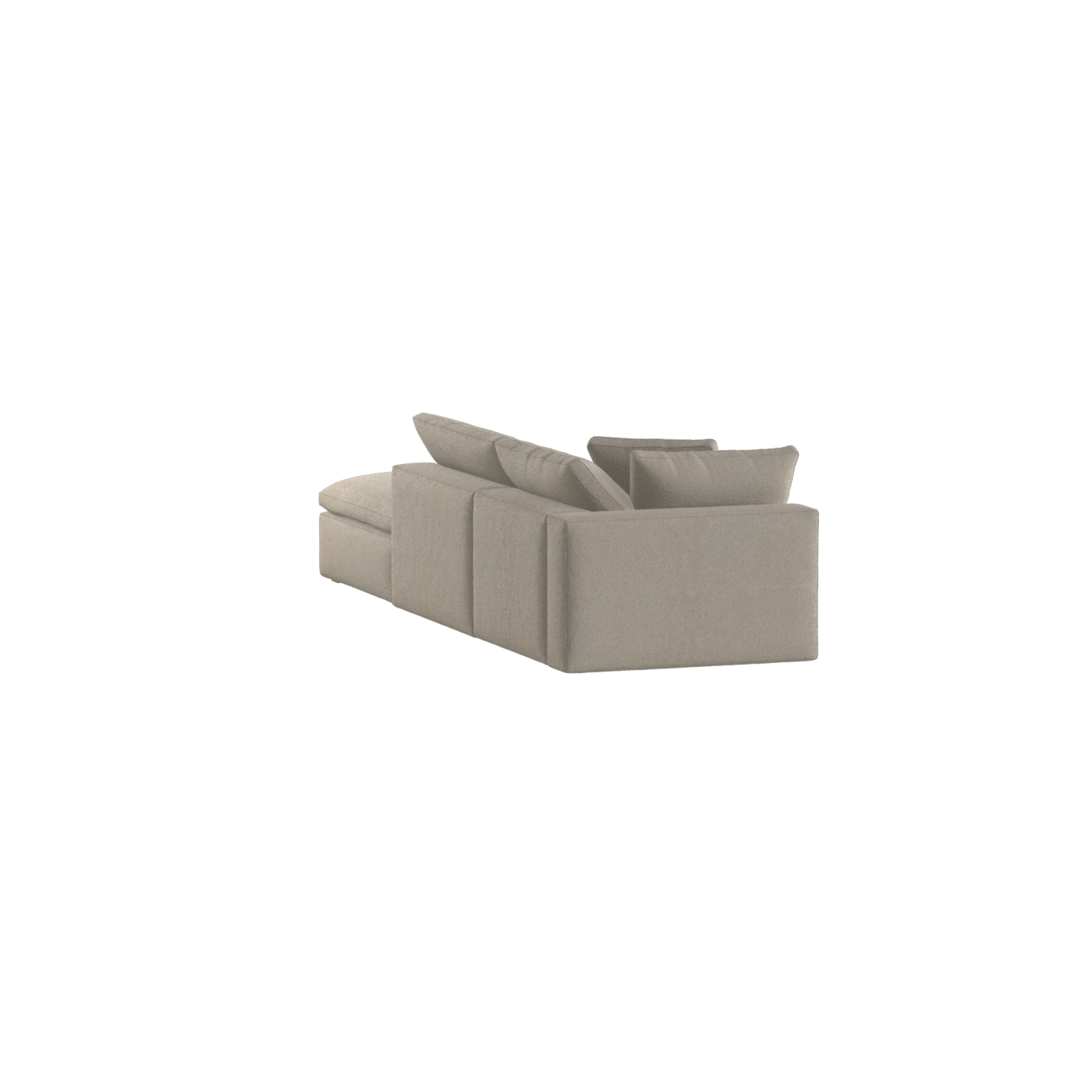 Ari modulares Ecksofa mit Sitzhocker