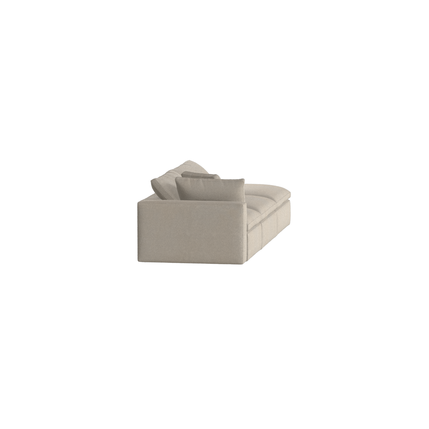 Ari modulares Ecksofa mit Sitzhocker