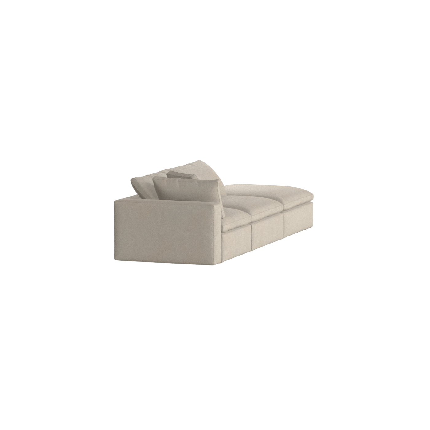 Ari modulares Ecksofa mit Sitzhocker