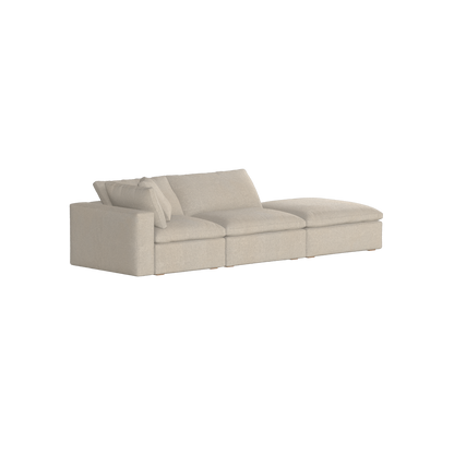 Ari modulares Ecksofa mit Sitzhocker