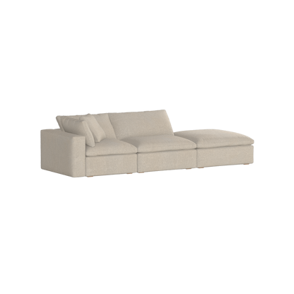 Ari modulares Ecksofa mit Sitzhocker