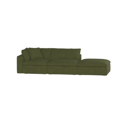 Ari modulares Ecksofa mit Sitzhocker