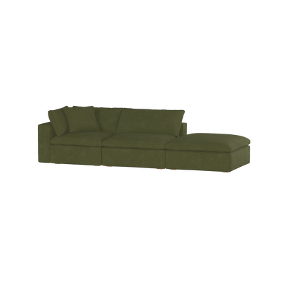Ari modulares Ecksofa mit Sitzhocker