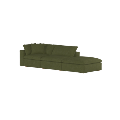 Ari modulares Ecksofa mit Sitzhocker